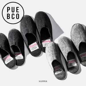 PUEBCO (vGuR) FELT SLIPPER / tFg Xbp tFg AN Black ubN O[ [V[Y