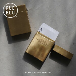 PUEBCO (vGuR) BRASS PLAYING CARD CASE / uX vCO J[h P[X gv P[X h[ 50 J[hP[X ^J BRASS