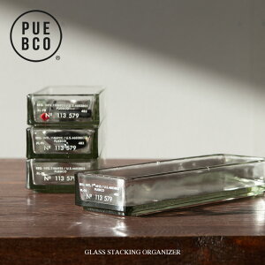 PUEBCO (vGuR) GLASS STACKING ORGANIZER / KX X^bLO I[KiCU[ X^bLO\  KXP[X Jg[ Lb`[ fXN[ y TOX[  7cm
