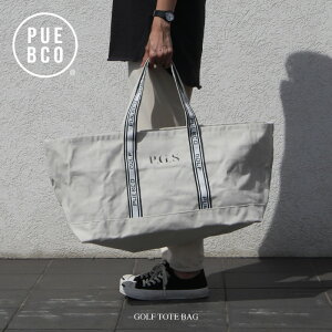 PUEBCO (�v�G�u�R) GOLF TOTE BAG / �S���t �o�b�O W73cm× D20cm×H30cm �g�[�g �o�b�O ���� ��e�� �o�b�O ������ �z���C�g ���΂�. �J�o�� ���s �_�b�N�X�g�[�g