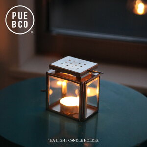 PUEBCO (vGuR) TEA LIGHT CANDLE HOLDER / eB[ Cg Lh z_[ W7.8cm×D5.8cm×H8.8cm NA[ Vv Lh z_[ KX LhX^h 낤 eB[CgL