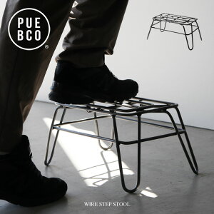 PUEBCO (vGuR) WIRE STEP STOOL / C[ XebvXc[ ݑ 1i 19cm Vbv X Xebv Xc[  ֎q | ֗ v^[X^h ω׏d80kg