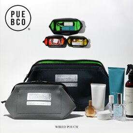 PUEBCO (プエブコ) WIRED POUCH / ワイアード ポーチ がま口 化粧ポーチ ワイヤー入り クロロプレン ネオプレーン ウェットスーツ素材