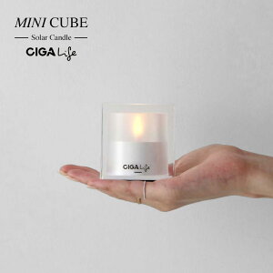 Mini Cube Solar Candle �~�j �L���[�u �\�[���[ �L�����h�� CIGA Design �V�K�E�f�U�C�� LED �L�����h�� ���C�g �|�[�^�u�� �����v �[�d�� ���C�g �ԐڏƖ� �Ɩ� �d�C ������� �ЊQ�p �\�[���[�p�l�� 