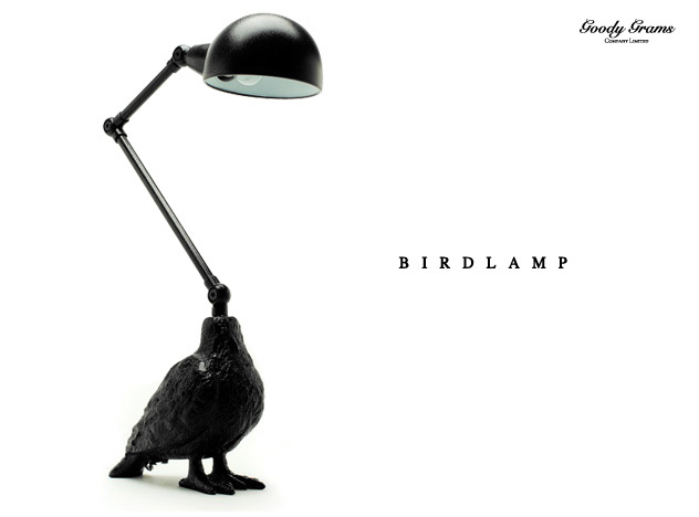 BIRD LAMP /バードランプ GOODY GRAMS グッティーグラムス ライト 照明 リビング ライト デスクライト ランプ 電気 ショップ  照明 ディスプレイ ブラック 鳥 トリ バード | interiorzakka ＺＥＮ-ＹＯＵ