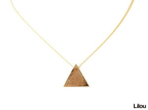 TRIANGLE NECKLACE gd / gCAO lbNX S[h Lilou  gCAO Op lbNX WG[ ANZT[ yyΉ_Cz