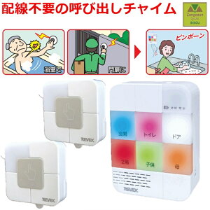 【平日15時まで即日出荷】届いてすぐに使えるお得なセット 2か所呼び出し受信セット (受信機1台+送信機2台)(おうちでコール 2(XP1710B-25) 【 呼び出し ベル 呼出 ベル ナースコール ワイヤレス