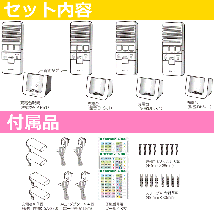 楽天市場】【平日15時まで即日出荷】ELPA DECT ワイヤレス