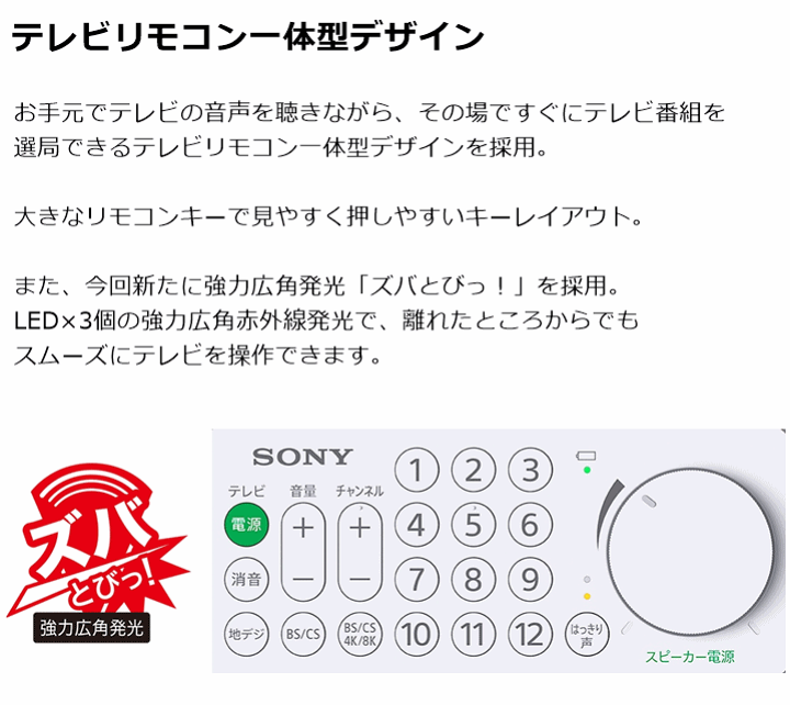 楽天市場】【送料込み】お手元テレビスピーカー(SRS-LSR200)【テレビの
