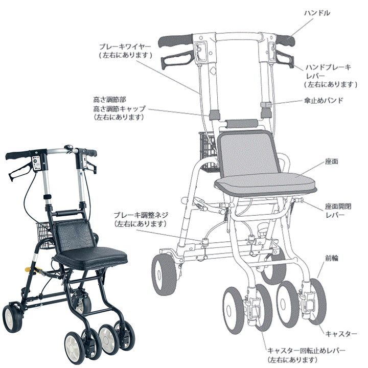 楽天市場】【平日15時まで即日出荷】テノール EVO【手押し車