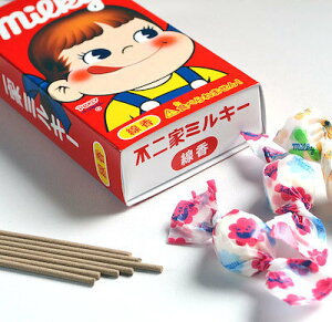 コラボ線香 ミルキーの香りのミニ寸