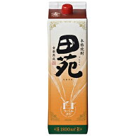 田苑酒造 麦焼酎 田苑 白ラベル 25度 1.8Lパック 1800ml×6本 1ケース u-yu