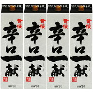 黄桜 辛口一献 3Lパック 3000ml×4本 1ケース u-yu