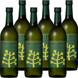 �_�c�� ���Ē� �`���O���[�� 720ml×6�{ �P�[�X CHILL GREEN spicy & citrus u-yu