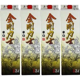 北関酒造 金剛力士 3L パック 3000ml×4本 1ケース 栃木 日本酒 清酒 u-yu