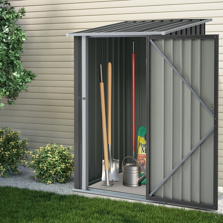 楽天市場】物置 屋外 スチール 倉庫 戸外収納庫 幅99*奥行き105*高160  