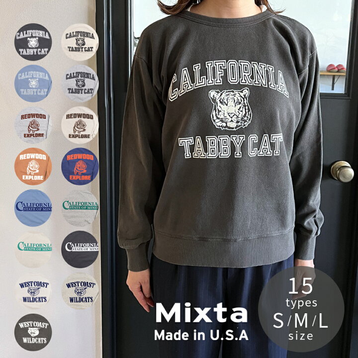 楽天市場】【正規品】MIXTA スウェット クルーネック 長袖 レディース 