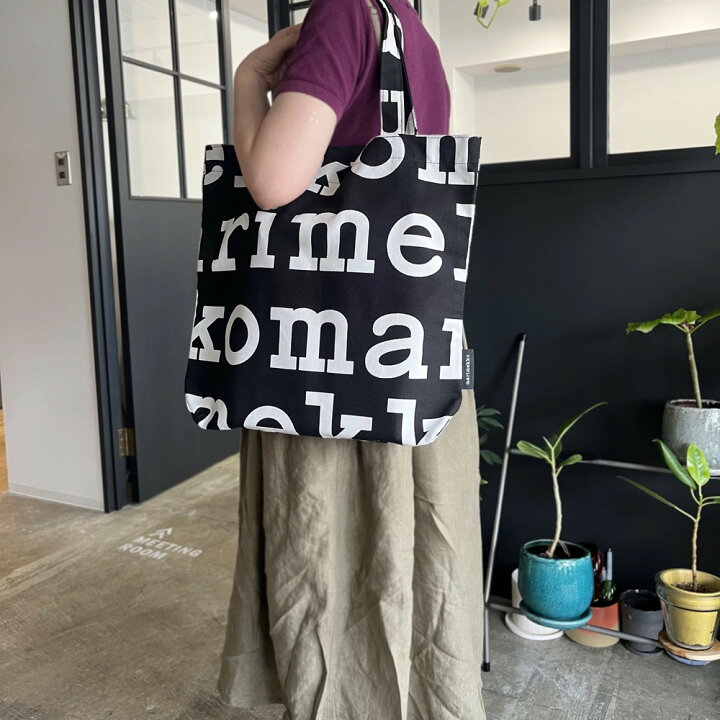 楽天市場】【送料無料】マリメッコ ロゴ トートバッグ marimekko LOGO 