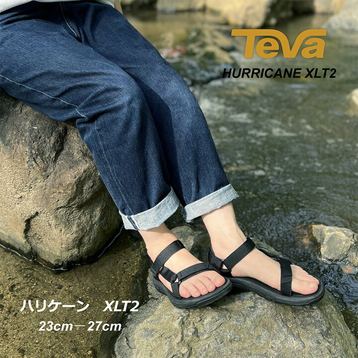 楽天市場】【送料無料】TeVa テバ ハリケーン XLT2 ブラック 24.0cm 