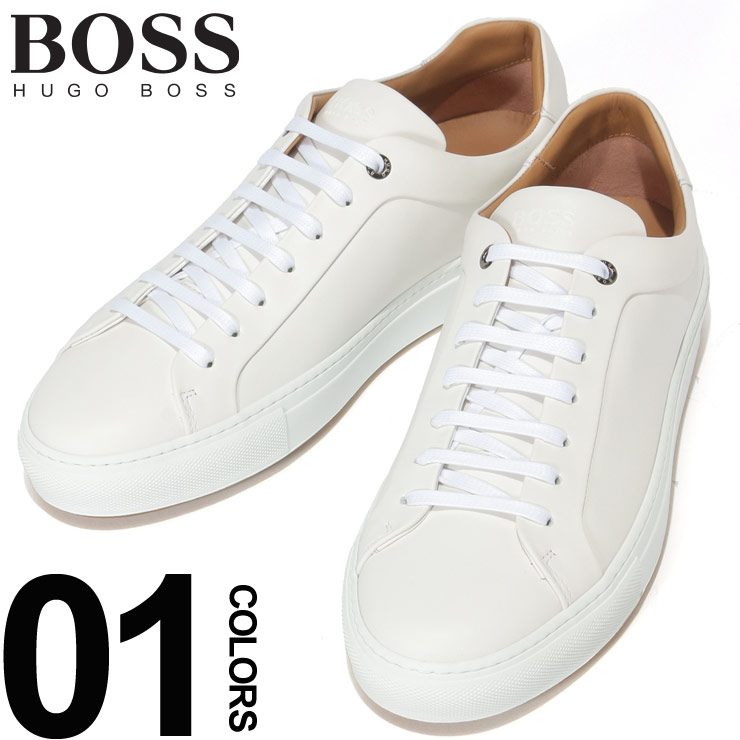 ヒューゴ ボス HUGO BOSS スニーカー レザー ローカット ホワイト ブランド メンズ 靴 シューズ 革 HB50386945 |  ゼンオンライン楽天市場店