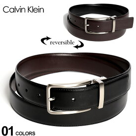 カルバンクライン CK Calvin Klein リバーシブル レザー ベルト BLACK×BROWN 75661 ブランド メンズ レザーベルト サイズ調節可 CK75661 SALE_6_a
