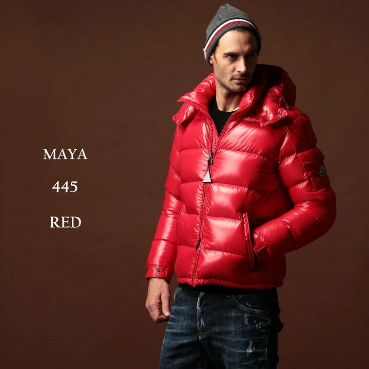 楽天市場 モンクレール ダウン メンズ Moncler Maya ナイロン フード パーカー ダウンジャケット Maya マヤ 赤 ブランド アウター Mcmaya9 ゼンオンライン楽天市場店