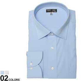 大きいサイズ メンズ B＆T CLUB (ビーアンドティークラブ) 形態安定 綿100％ 無地 ワイドカラー 長袖 ワイシャツ RELAX BODY ワイシャツ Yシャツ シャツ オールシーズン シンプル ゆったり UZD612