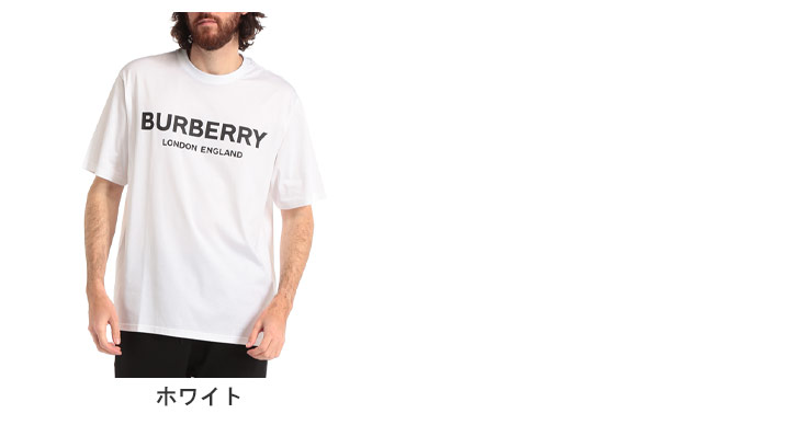 楽天市場】バーバリー メンズ Tシャツ 半袖 BURBERRY ロゴ プリント 白 