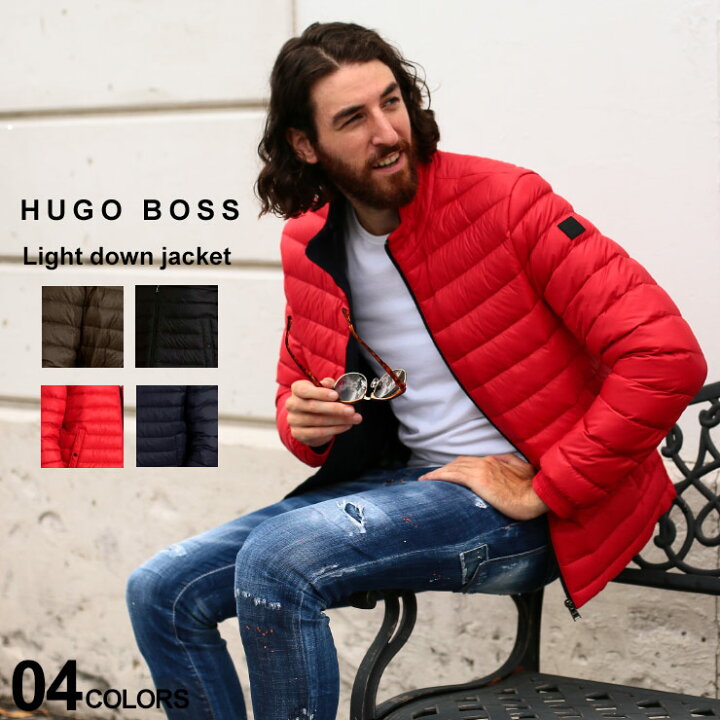 楽天市場】ヒューゴボス メンズ ライトダウンジャケット HUGO BOSS 
