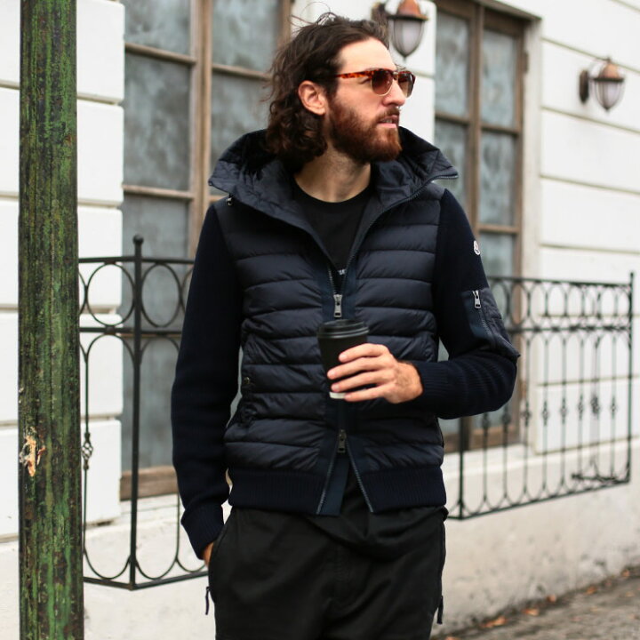 楽天市場】モンクレール メンズ ニットダウン MONCLER ダウン  