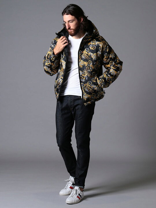 楽天市場】ヴェルサーチ メンズ ダウンジャケット VERSACE JEANS  