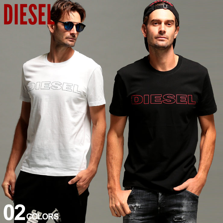 DIESEL ディーゼル メンズ Tシャツ 半袖 ロゴ 売却 プリント DSCG46DARX クルーネック 激安セール SALE_1_a ブランド コットン トップス