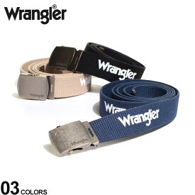 大きいサイズ メンズ wrangler (ラングラー) ロゴプリント 無段階 ガチャベルト GIベルト ガチャベルト 布ベルト ストリート アメカジ カジュアル BTLWR7004