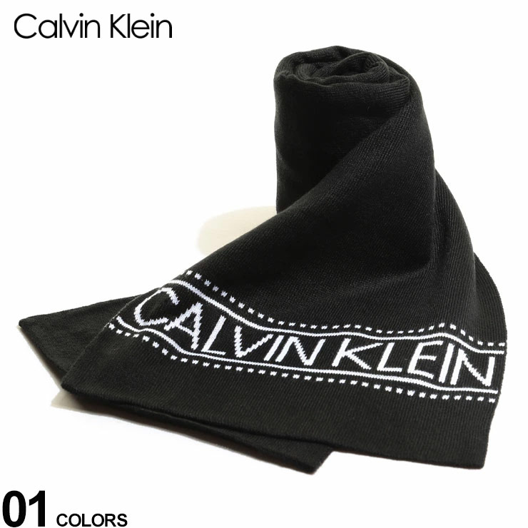 Calvin Klein カルバンクライン ブランド マフラー CK ロゴ 無地 CK1CK3507 レビューを書けば送料当店負担 マーケティング メンズ プレーン アクリル SALE_6_e