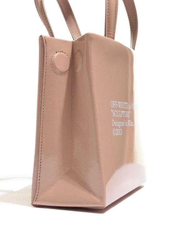 OFF-WHITE オフホワイト エナメル MINI BOX BAG