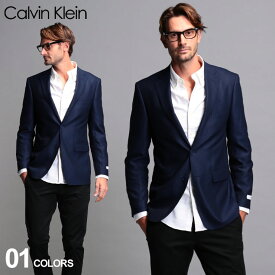 カルバンクライン メンズ ジャケット Calvin Klein CK ストレッチ シングル 2ツボタン ブレザー SLIMFIT ブランド テーラード スリムフィット CKMANS17NX