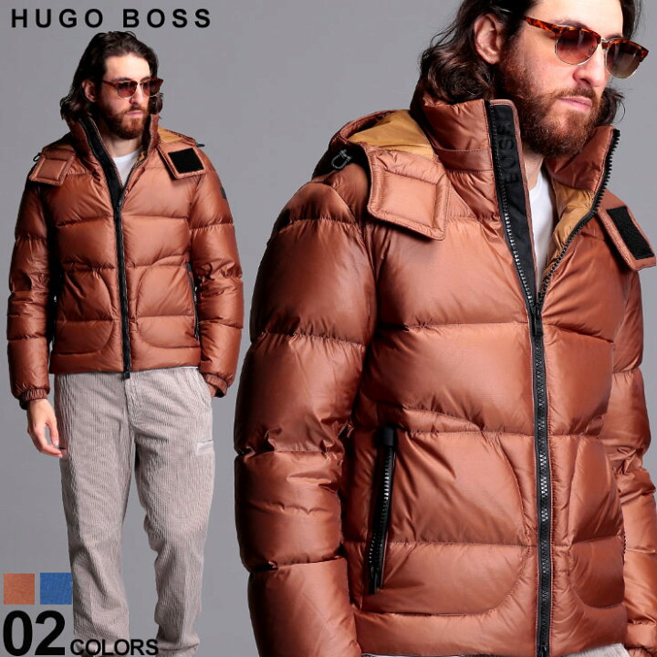 楽天市場】ヒューゴボス メンズ ダウンジャケット HUGO BOSS ナイロン 