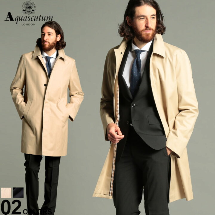楽天市場 アクアスキュータム メンズ コート Aquascutum コットン ギャバジン クラブチェック ライニング シングル ステンカラー Marlborough マールバラ ブランド アウター ビジネス Aqmarlborough Sale 2 B ゼンオンライン楽天市場店