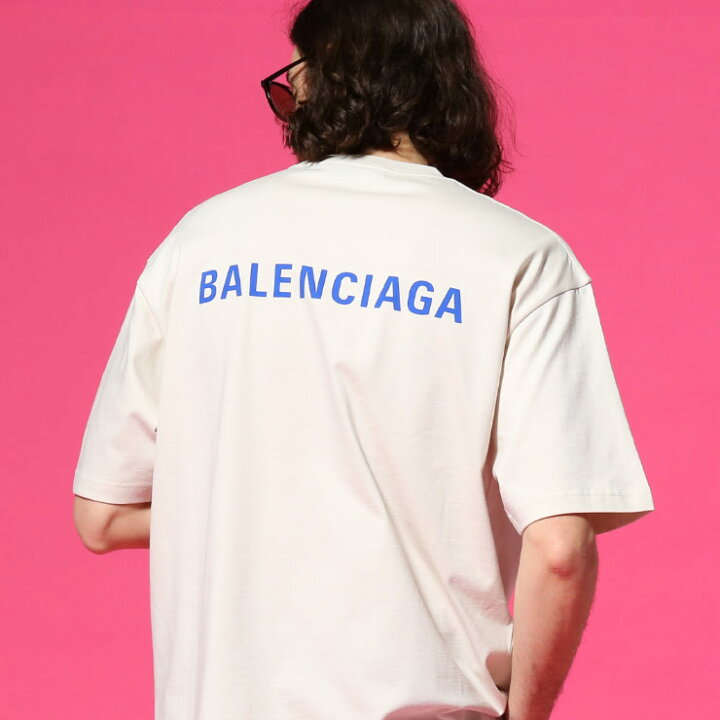楽天市場】BALENCIAGA バレンシアガ バックプリント クルーネック 半袖 