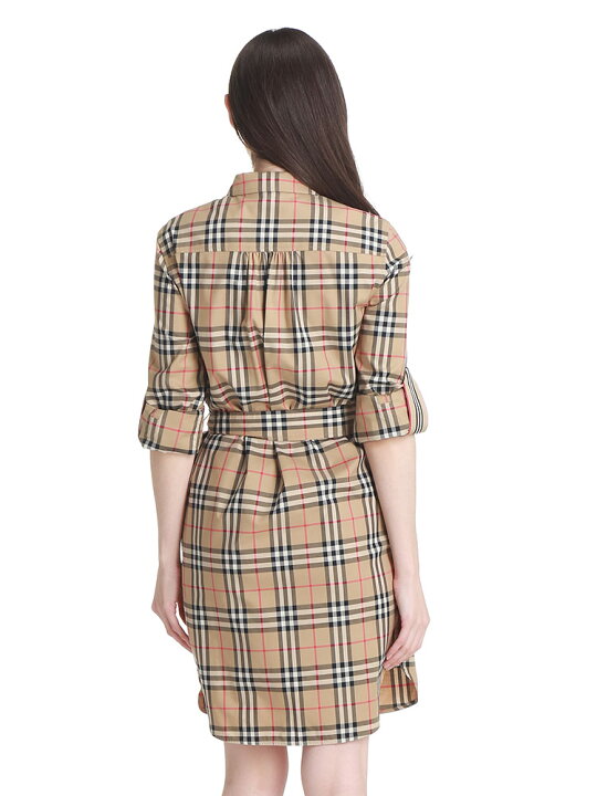 楽天市場 バーバリー レディース ワンピース Burberry ヴィンテージチェック ストレッチ コットン リボン ブランド トップス チェックワンピ 長袖 l Sale 8 A ゼンオンライン楽天市場店