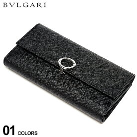 ブルガリ メンズ 財布 BVLGARI レザー ロゴ 刻印 リング フラップ 長財布 ブランド レザー ロングウォレット 本革 小銭入れ BLG30416 2024_vt