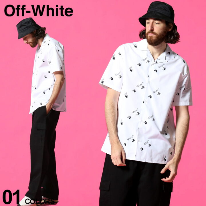 楽天市場】オフホワイト メンズ OFF-WHITE シャツ 半袖 ロゴ 総柄 