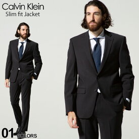 カルバンクライン メンズ ジャケット CK Calvin Klein ストレッチ シングル 2ツ釦 SLIM FIT ブランド テーラード CKMLBI17NW0002