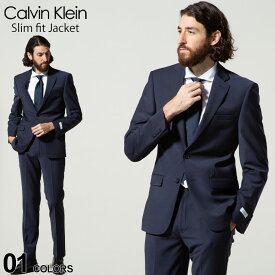 カルバンクライン メンズ Calvin Klein ストレッチ ウール シングル 2ツ釦 ジャケット SLIMFIT ブランド スリムフィット テーラード CKMLBI17NW0003 SALE_2_c