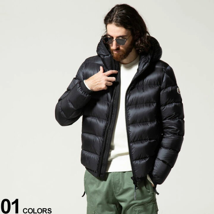 楽天市場 モンクレール メンズ Moncler ナイロン フード ロゴ ダウンジャケット Myosotis ミュオソティス 黒 ブランド アウター ブルゾン ダウン Mcmyosotis1 21aw ゼンオンライン楽天市場店