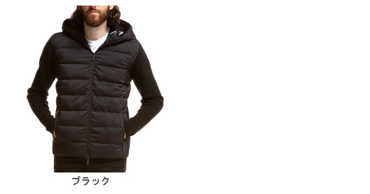 楽天市場】モンクレール メンズ MONCLER ロゴ フード ニットダウン  