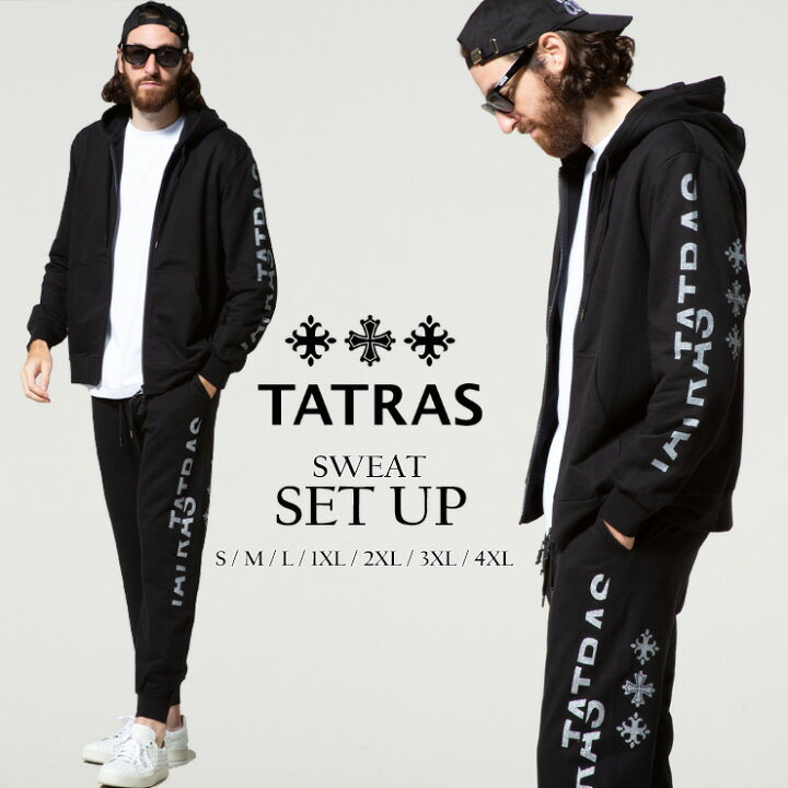 楽天市場】タトラス メンズ TATRAS ロゴ ラメプリント フルジップ  