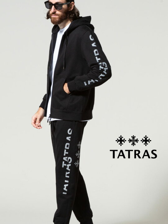 楽天市場】タトラス メンズ TATRAS ロゴ ラメプリント フルジップ  