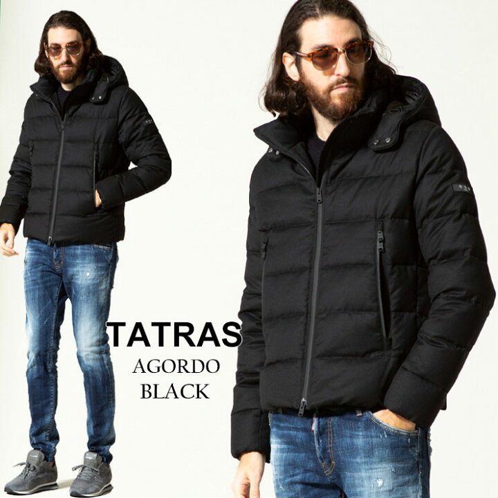 楽天市場 タトラス メンズ Tatras フード ウール ダウンジャケット Agordo Black ブランド アウター ブルゾン ダウン パーカー Trmtke21a4148 ゼンオンライン楽天市場店