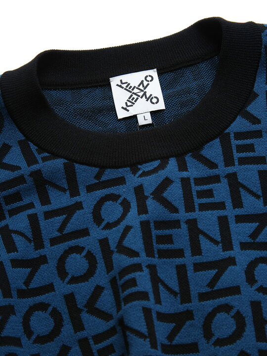 楽天市場】KENZO メンズ ケンゾー ロゴ 総柄 ニット セーター ブランド 
